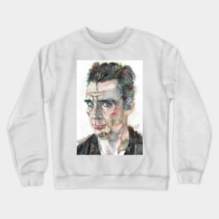 JACK KEROUAC watercolor portrait .6 Crewneck Sweatshirt